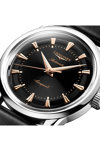 LONGINES Conquest Heritage Classic Automatic Black Leather Strap