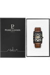 PIERRE LANNIER Trio Automatic Brown Leather Strap