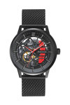 PIERRE LANNIER Paddock Automatic Black Stainless Steel Bracelet Gift Set