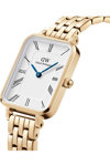 DANIEL WELLINGTON Quadro Roman Numerals Gold Stainless Steel Bracelet