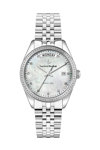 LUCIEN ROCHAT Madame Diamonds Silver Stainless Steel Bracelet