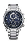 CITIZEN Eco-Drive RadioControlled Chronograph Silver Stainless Steel Bracelet