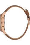 BEVERLY HILLS POLO CLUB Dual Time Brown Leather Strap