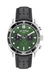 TED BAKER Caine Chronograph Black Leather Strap