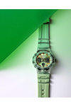 SECTOR EX-46 Dual Time Chronograph Light Green Plastic Strap