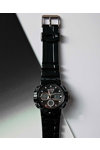 SECTOR EX-46 Dual Time Chronograph Black Plastic Strap