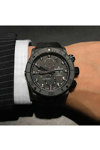 EDOX CO-1 Carbon Automatic Chronograph Black Rubber Strap