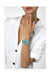 RADO True Square Diamonds Automatic Open Heart Turquoise Ceramic Bracelet (R27176712)