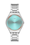 SWATCH Skin Irony The Glow Of Irony Silver Stainless Steel Bracelet