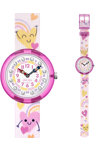 FLIK FLAK Organized Chaos Bouncing Hearts Multicolor Plastic Strap