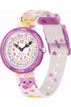 FLIK FLAK Organized Chaos Bouncing Hearts Multicolor Plastic Strap