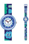 FLIK FLAK Organized Chaos Smiling Clouds Multicolor Plastic Strap