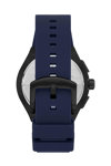 BEVERLY HILLS POLO CLUB Dual Time Blue Rubber Strap