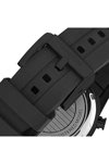 QUANTUM Adrenaline Dual Time Black Silicone Strap