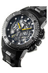 QUANTUM Hunter Chronograph Black Silicone Strap