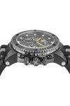 QUANTUM Hunter Chronograph Black Silicone Strap