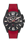 QUANTUM Powertech Chronograph Red Silicone Strap