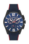 QUANTUM Powertech Chronograph Blue Silicone Strap