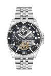 QUANTUM Q-Master Automatic Dual Time Silver Metallic Bracelet