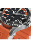 HAMILTON Khaki Navy Scuba Automatic Orange Rubber Strap