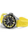 HAMILTON Khaki Navy Scuba Automatic Yellow Rubber Strap