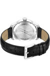 CERRUTI Balvano Black Leather Strap