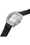 CERRUTI Calliano Crystals Black Leather Strap