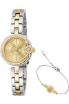 ROBERTO CAVALLI Mini Crystals Two Tone Stainless Steel Bracelet Gift Set