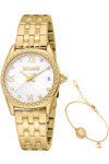 JUST CAVALLI Animalier Crystals Gold Stainless Steel Bracelet Gift Set