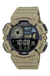 CASIO Collection Dual Time Chronograph Beige Plastic Strap