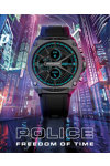 POLICE My.Avatar Smartwatch Black Silicone Strap