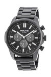 3GUYS Chronograph Black Stainless Steel Bracelet