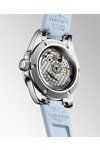 LONGINES Conquest Automatic Light Blue Rubber Strap