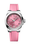 LONGINES Conquest Automatic Pink Rubber Strap