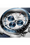 LONGINES Conquest Automatic Chronograph Blue Rubber Bracelet