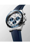 LONGINES Conquest Automatic Chronograph Blue Rubber Bracelet