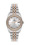 DANIEL KLEIN Crystals Two Tone Stainless Steel Bracelet