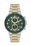 BEVERLY HILLS POLO CLUB Dual Time Two Tone Stainless Steel Bracelet