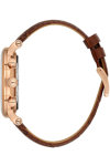 BEVERLY HILLS POLO CLUB Dual Time Brown Leather Strap