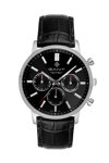 GANT East Hill Black Leather Strap