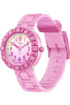 FLIK FLAK Pink Summer Splash with Pink Silicone Strap