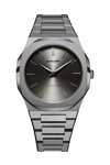 D1 MILANO Ultra Thin Grey Stainless Steel Bracelet