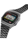 CASIO UNO Vintage Chronograph Black Stainless Steel Bracelet