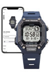 CASIO Collection Dual Time Chronograph Blue Plastic Strap