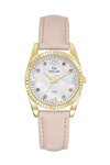 GO Mademoiselle Crystals Pink Leather Strap