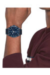 TOMMY HILFIGER Sport Blue Leather Strap