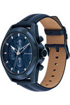 TOMMY HILFIGER Sport Blue Leather Strap