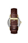 BEVERLY HILLS POLO CLUB Automatic Brown Leather Strap