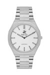 BEVERLY HILLS POLO CLUB Slim Tech 5 Silver Stainless Steel Bracelet