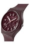 SWATCH Essentials Thru The Crown Glass Bordeaux Biosourced Strap